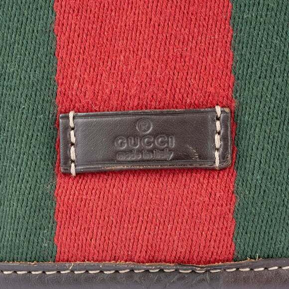 GUCCI Authentic Brown Leather Shoulder Bag - Picture 6 of 13